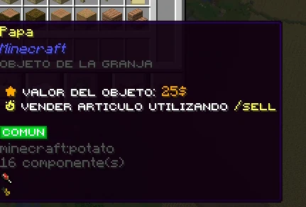 Objeto de Gens con su rareza en español
