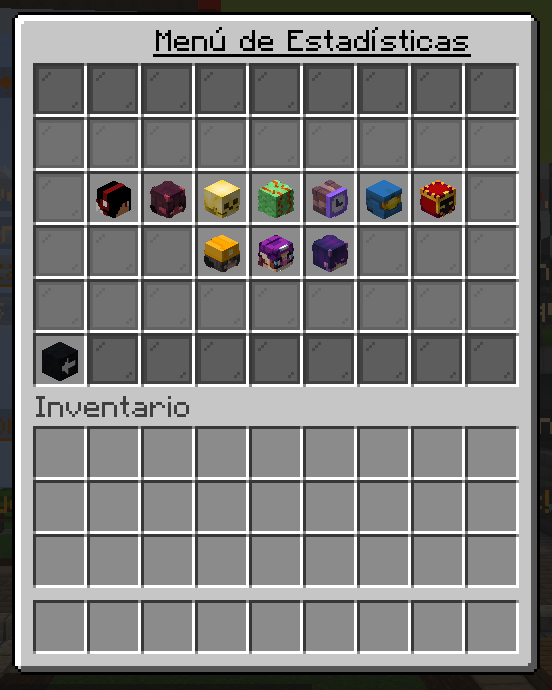 Menú de estadísticas de BoxPvP